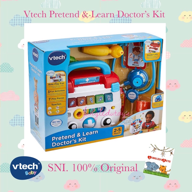 Mainan Anak Vtech Pretend And Discover Doctor's Kit Original