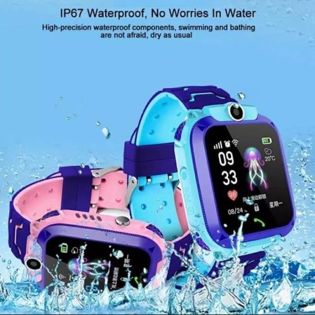 Jam tangan GPS anak Q12 waterproof anti air gps tracker