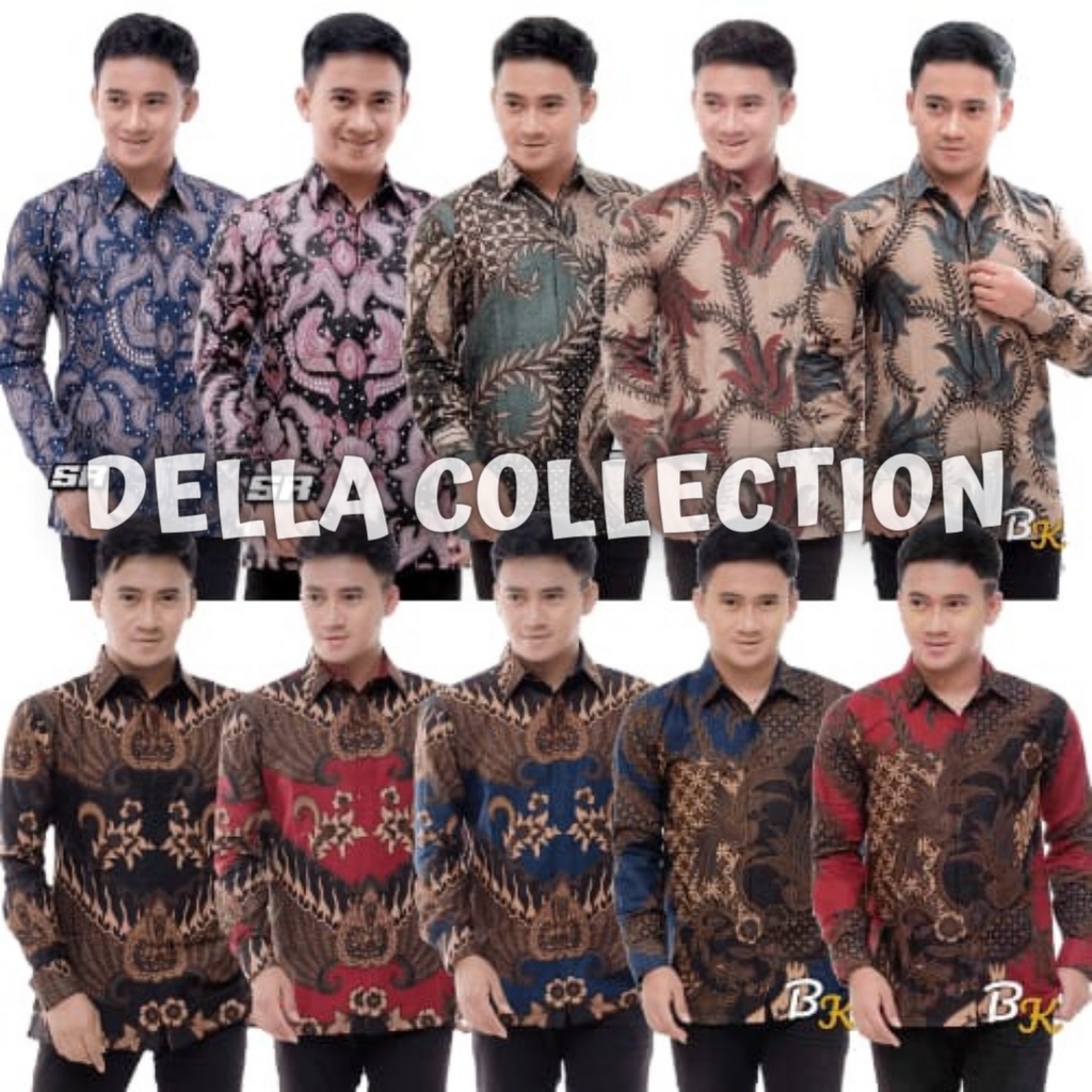 Kemeja Batik Pria Lengan Panjang Terbaru 2022 Kekinian Original Batik Pekalongan Batik Pria Slimfit Baju Batik Pria Modern