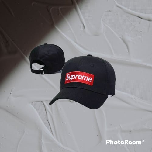 Topi baseball Keren supreme hitam