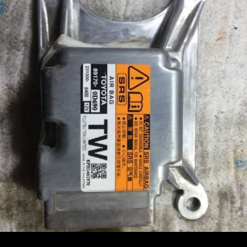 Modul Airbag Ecu Komputer Sensor Airbag Toyota Yaris