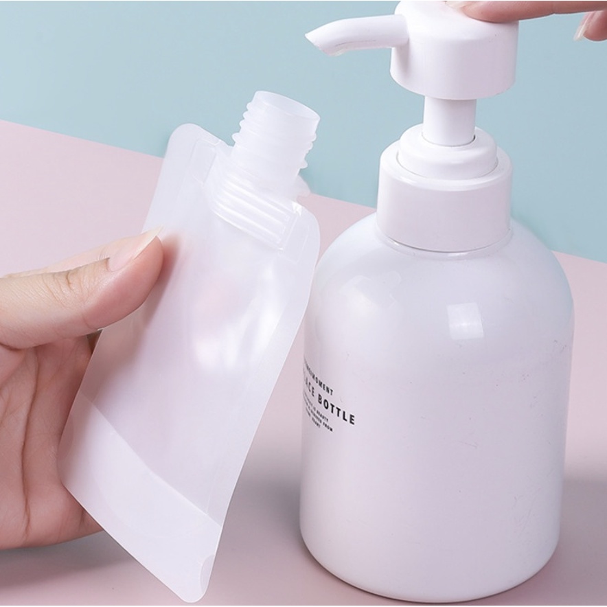 Botol Wadah Plastik Dispenser Isi Ulang Refill Aesthetic Buat Travel 30 ML 50 ML 100 ML