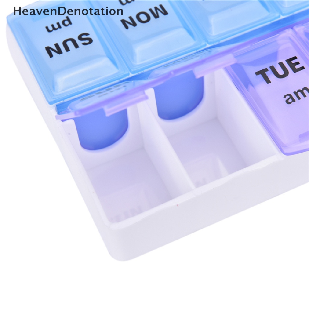 [HeavenDenotation] Hot Sale 7 Day Weekly Pill Medicine Box Holder Storage Container Case Portable