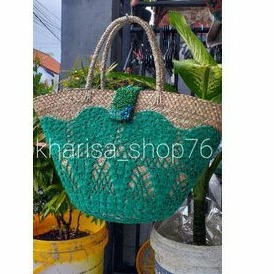 Tas mendong rajut#tas anyaman asesoris monte#tas etnik bali