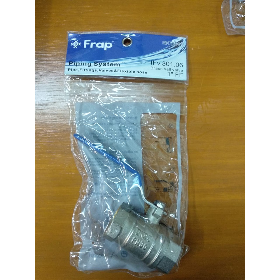 Ball Valve Brass Mrek FRAP ukuran 1 inch type IFv.301.06