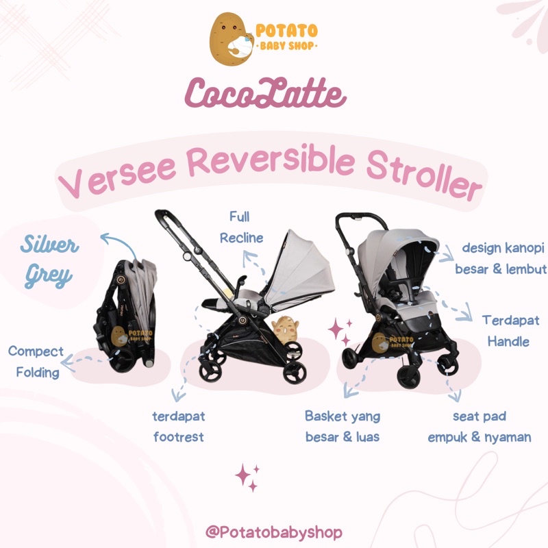 Cocolatte Stroller - Versee CL 2125 (Reversible Stroller)