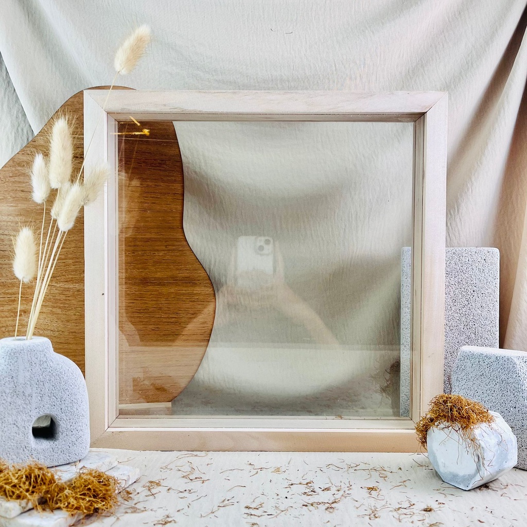 PIGURA / FRAME TRANSPARAN 30x30 CM | KADO HADIAH UNTUK BESTIE | KADO COWOK | HADIAH CEWEK | KADO ANN