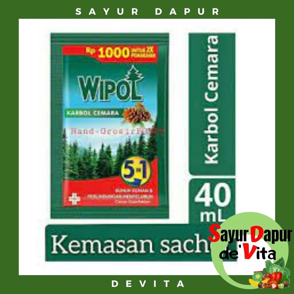 Wipol Karbon Cemara Wipol 40ml Sachet