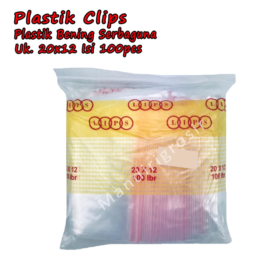 Plastik Serbaguna *Plastik Klip * Plastik uk.12x20 100pcs*