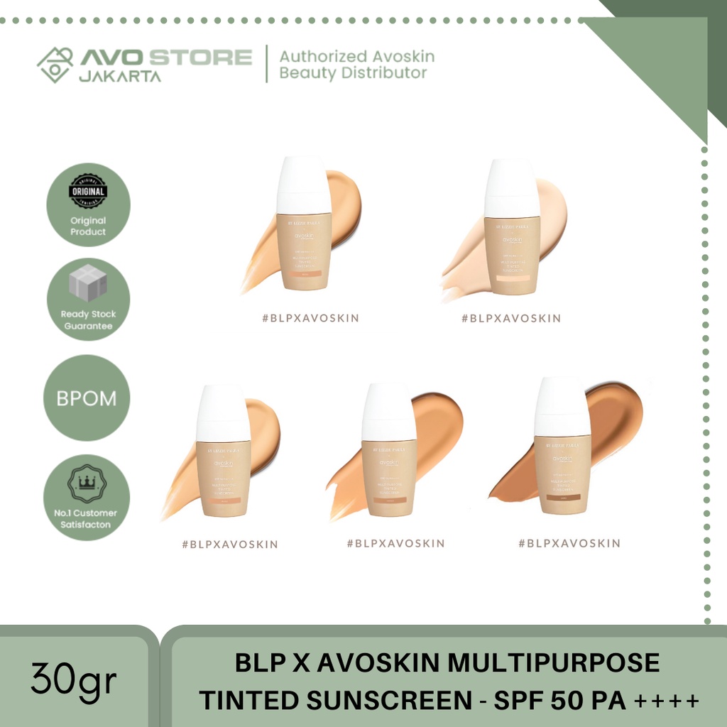 BLP X Avoskin Multipurpose Tinted Sunscreen 30 gr