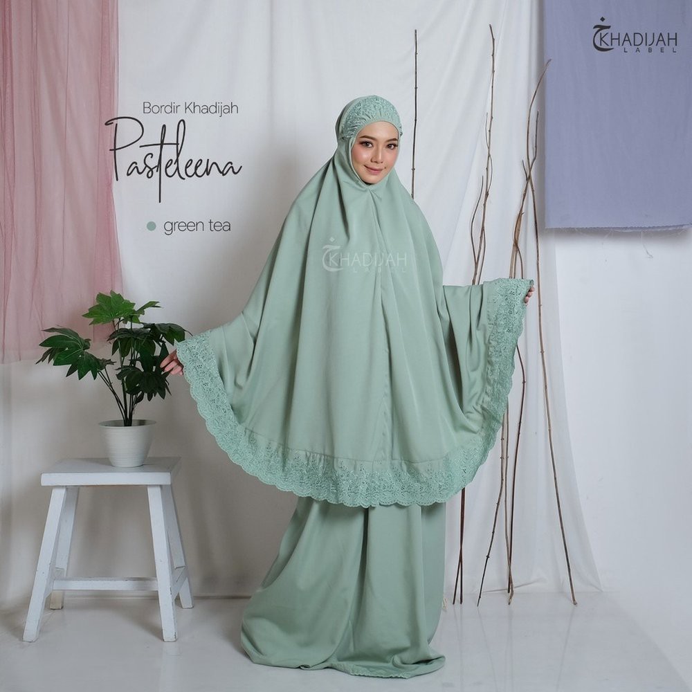 Mukena Dewasa Polos Bordir Mukena Bali Katun Jumbo Renda Atasan Bawahan