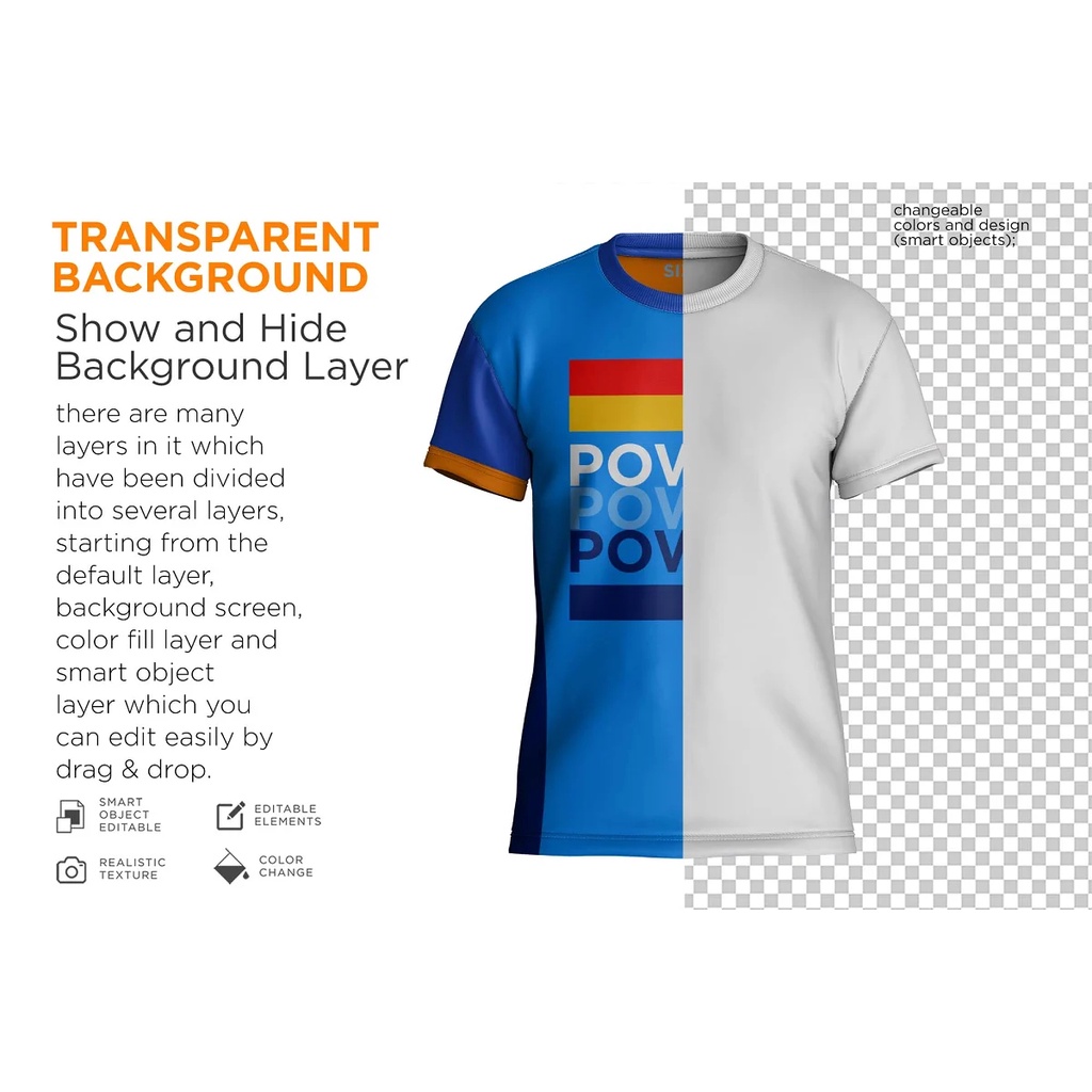 Shirt Short Collar Round Mockup