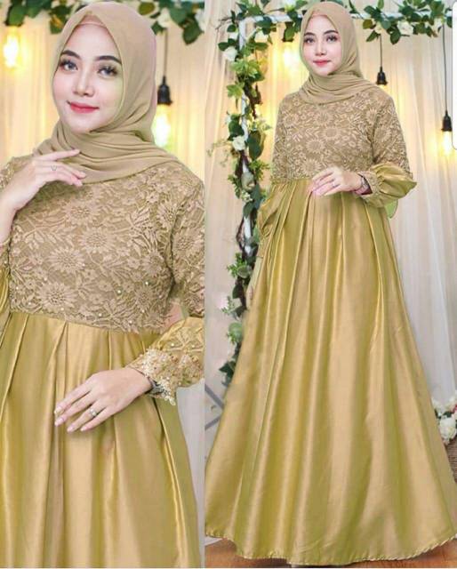 XC - Maxi Lawrencia Wanita/Maxi Dress Terbaru / Maxi Populer / Maxi Trendy Kekinian / Fashion Muslim