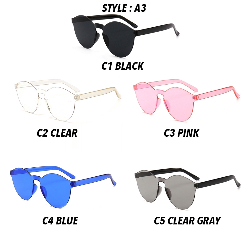 (YUZHU) Bayar di Tempat 7 in 1 INS Fashion Terpolarisasi Kacamata Hitam Wanita/Pria Anti Blue Eyeglasses