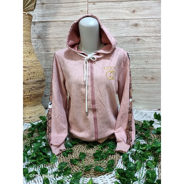 hoodie guci suede