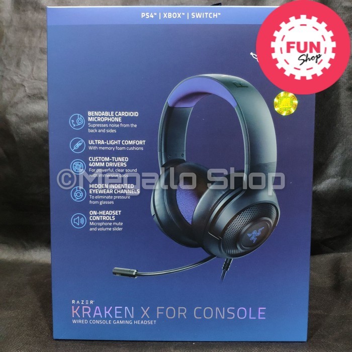 Razer Kraken X For Console Gaming Headset Garansi Resmi Shopee Indonesia
