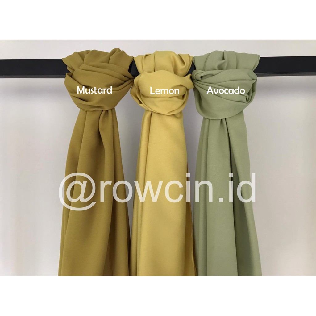 PASHMINA CERUTY BABYDOLL CREPE PREMIUM 180 x 75 cm HIJAB JILBAB KERUDUNG