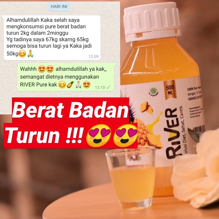 

Detox- River Pure Nanas Madu / Sari Nanas / Nutrisi Diet -Detox.