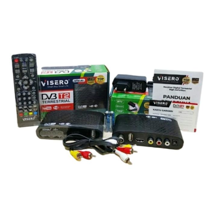 JUAL Set Top Box DVB-T2 VISERO New 2021 Berkualitas Bisa Youtube dan Wifi