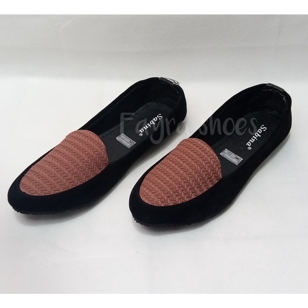 Sepatu wanita Casual Sepatu Wanita Murah Flatshoes Lidah Dixie Balet Sol Karet