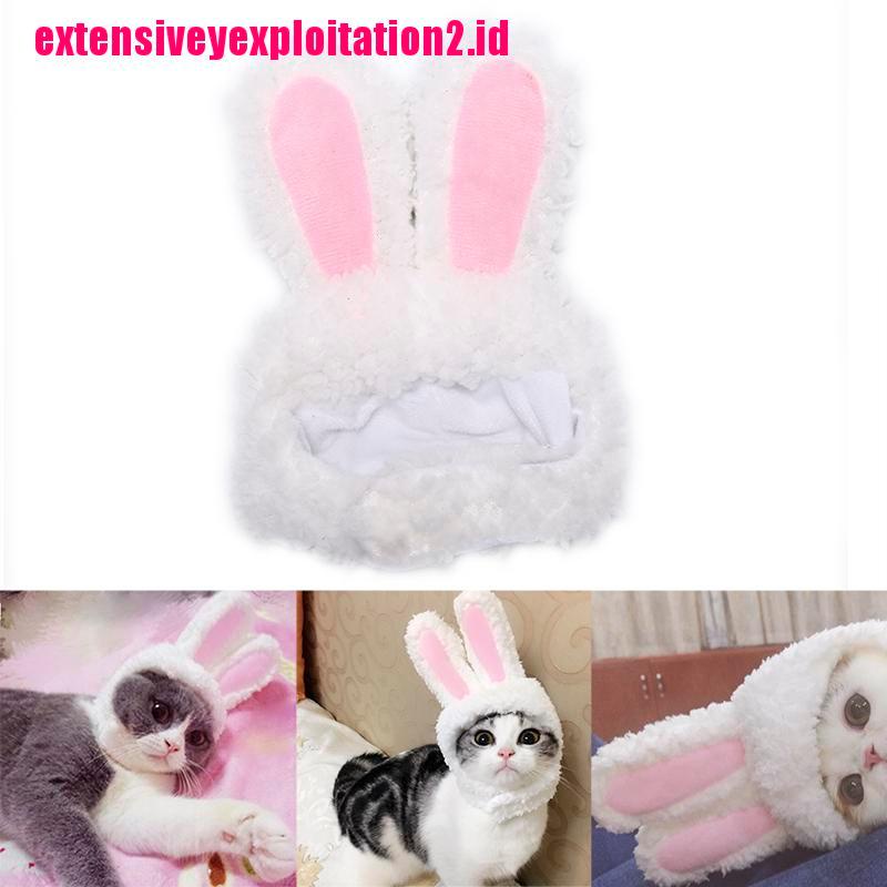 &lt; E2id &amp; &gt; Topi Telinga Kelinci / Kucing / Anjing Kecil Untuk Kostum cosplay