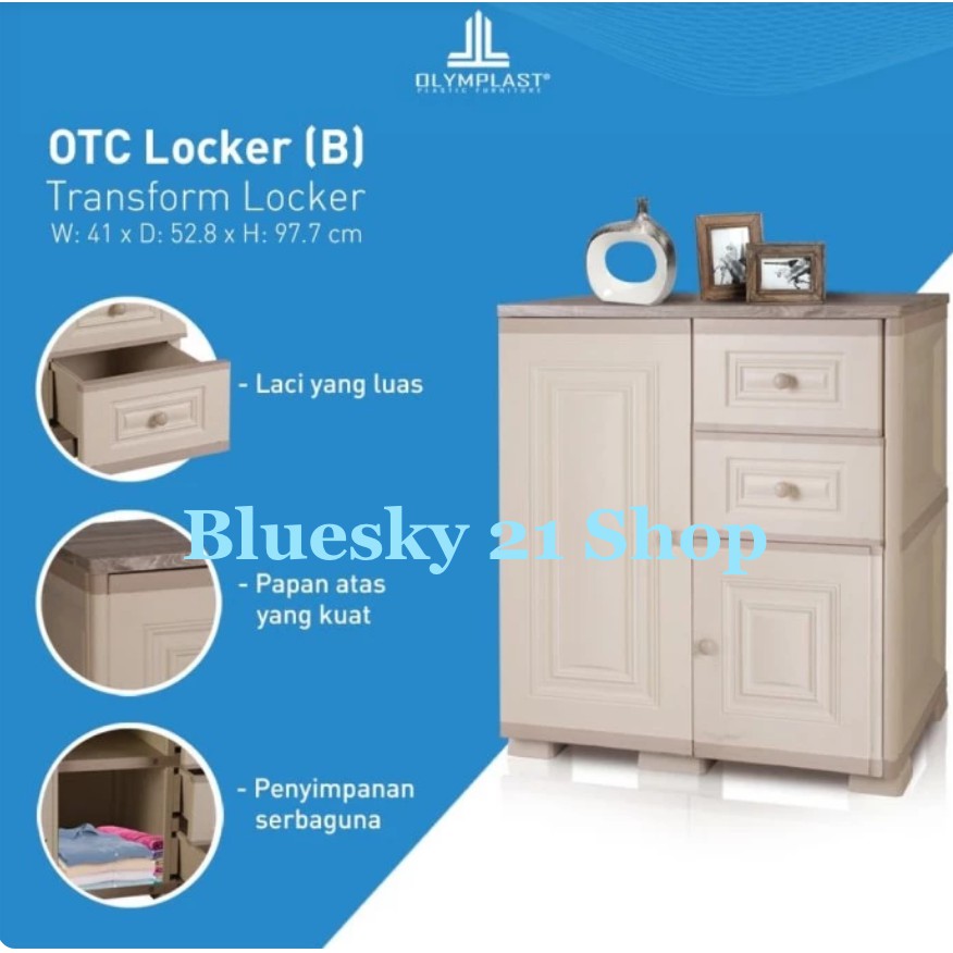 LEMARI PLASTIK SERBAGUNA OLYMPLAST OTC LOCKER (B) || LEMARI MURAH OTC