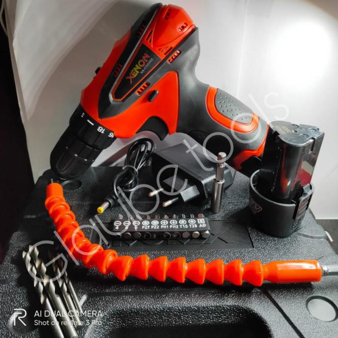 Mesin Bor Cordless Xenon CDD 505 / mesin Bor Chargers drill