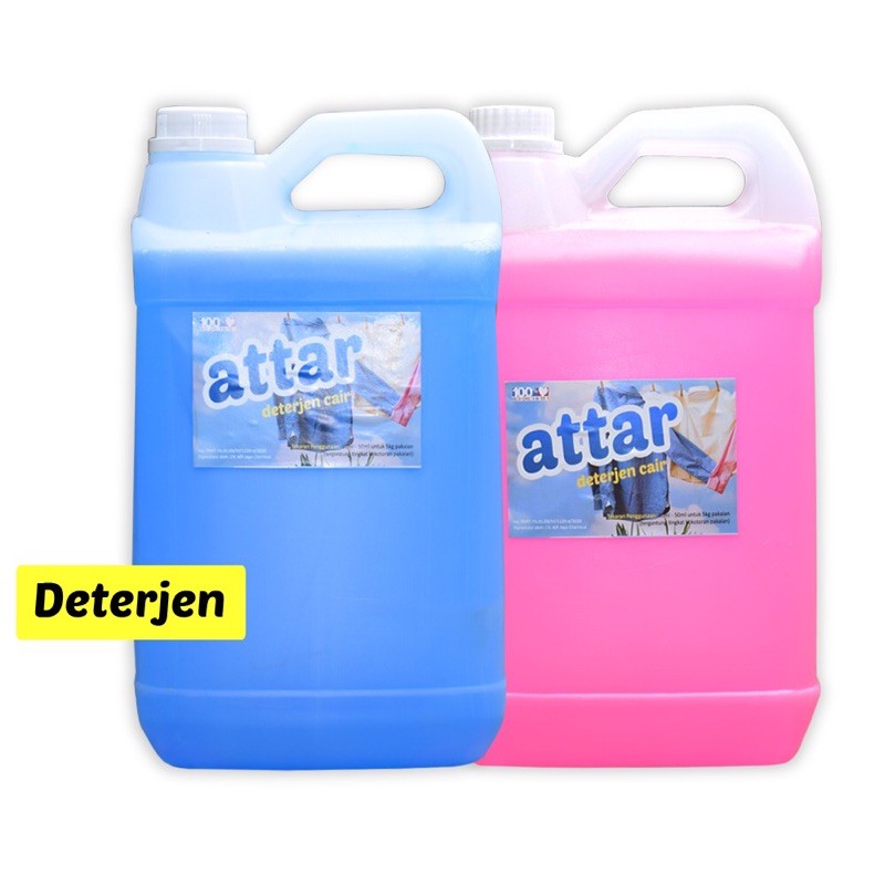 Jual Sabun Deterjen Cair Attar Liter Detergent Cair Laundry Sabun