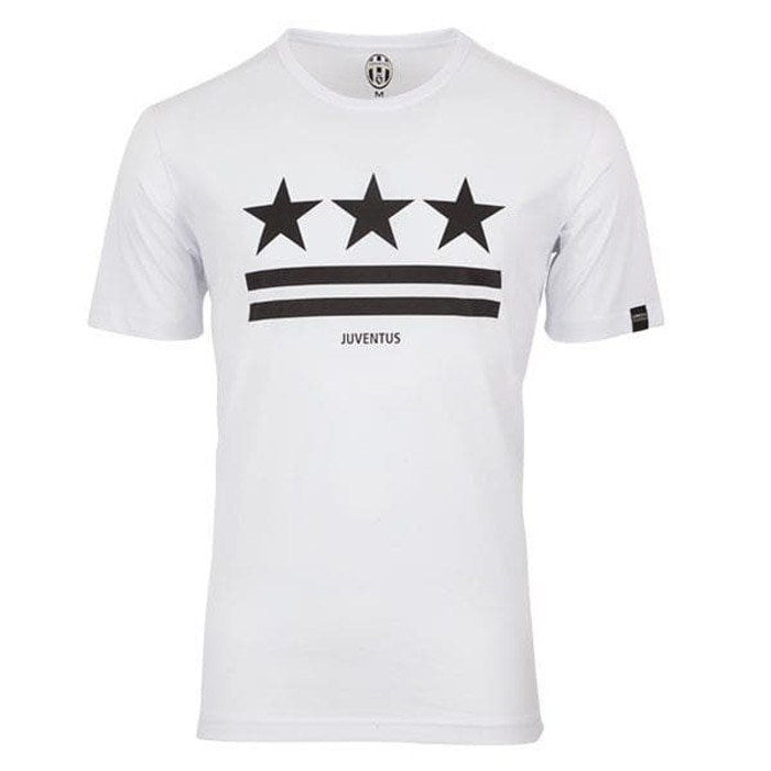 Kaos Tshirt Baju Combed 30S Distro Juve Juventus 3 Stars