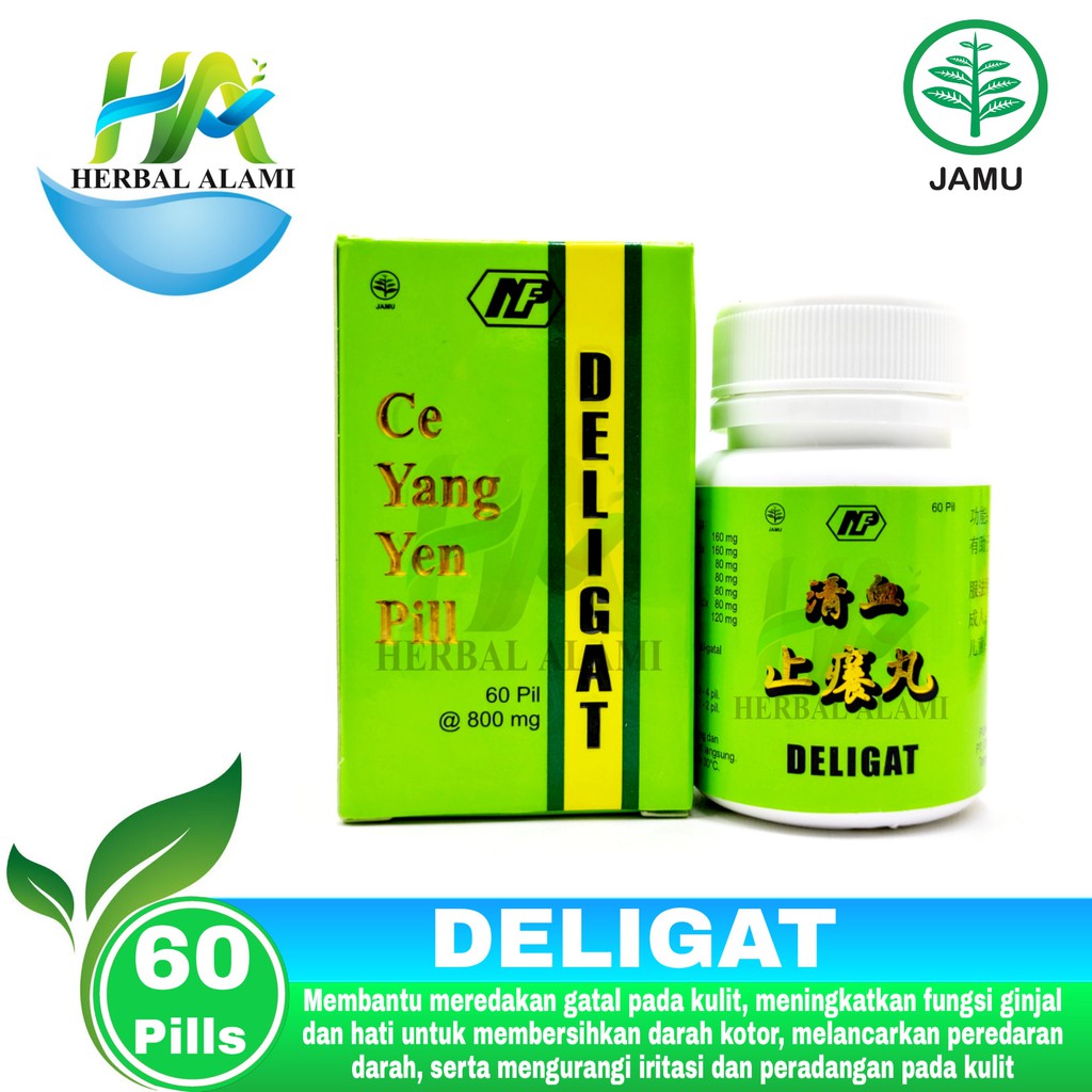 Deligat (Ce Yang Yen Pill) - Obat gatal,Darah Manis,Radang kulit