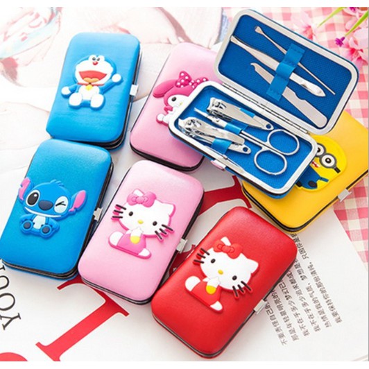 Manicure Pedicure Set 6 in 1 / Set Manicure Karakter Lucu / Meni Pedi Set IMPOR / Perawatan Kuku