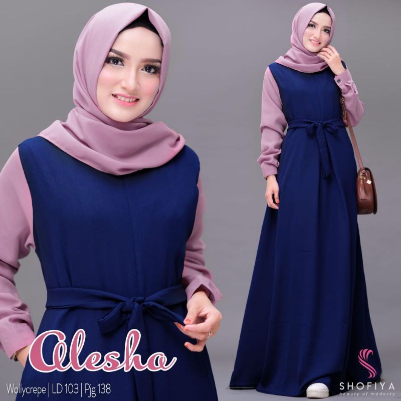 ALESHA DRESS GAMIS SYAR'I