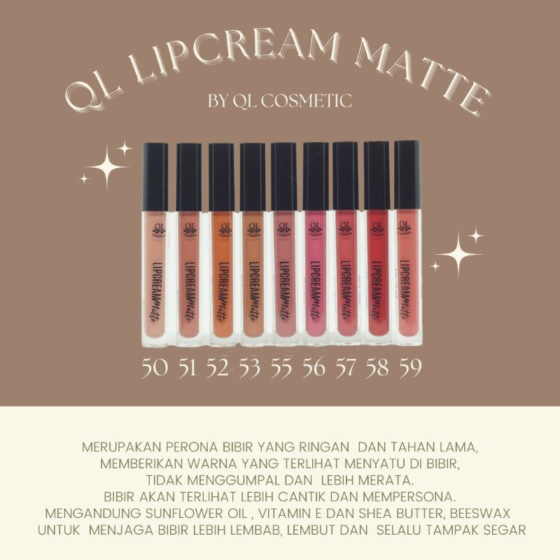 Ql lip cream matte BPOM