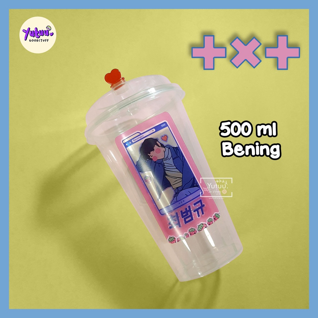 TXT Reusable Cup/ KPOP Reusable Cup (BACA DESKRIPSI) PO fanmade