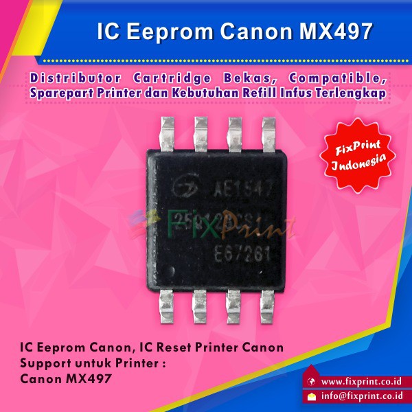 IC Eprom MX497 Canon, IC Eeprom Reset Canon MX497, IC Counter MX-497,  Murah