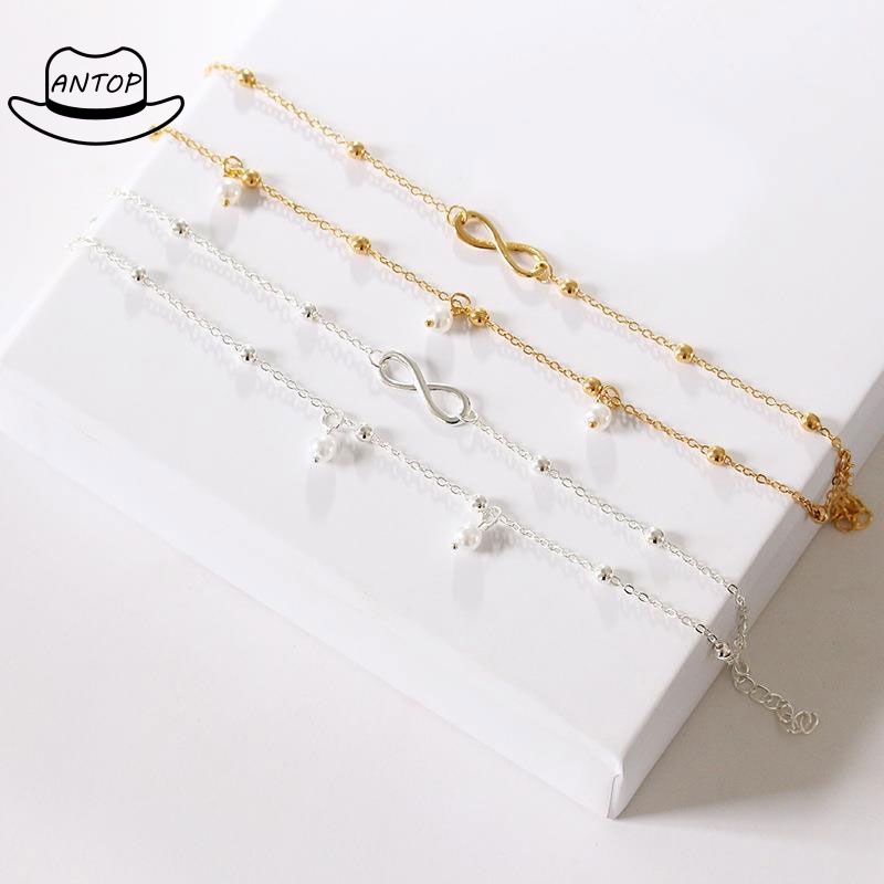 Gelang Kaki Fashion Mutiara Temperamen Wanita Liar ANTOP