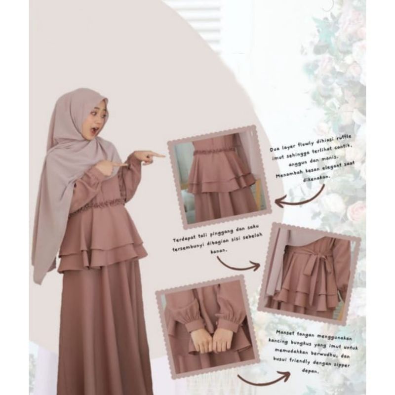 Riza dres | Gamis muslim remaja | dres terbaru | Best seller|