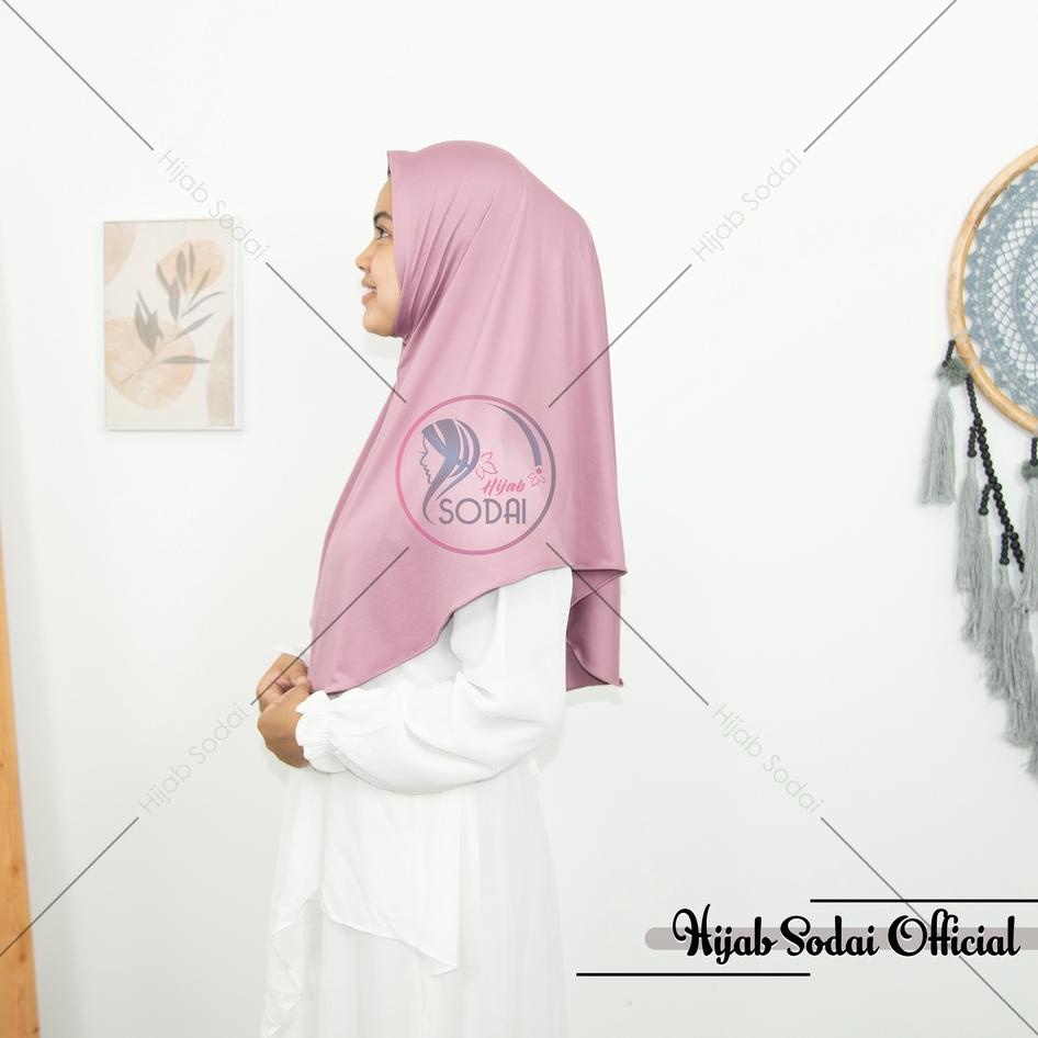 12.12 TERLARIS Jilbab Bergo Hamidah Non Pet | Khimar Daisy Instan Bergo Malay Jersey Premium grosir
