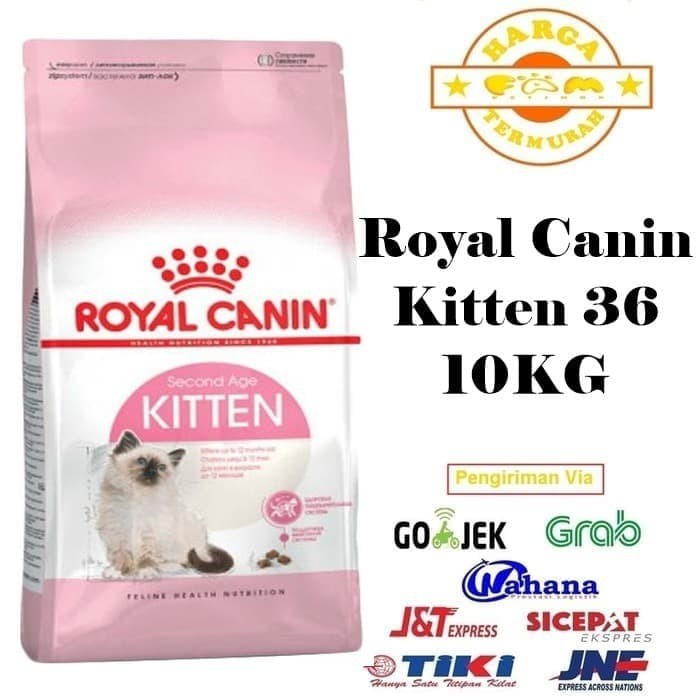 Royal Canin Kitten 36 10kg / Makanan Kucing Royal Canin Kitten 10KG