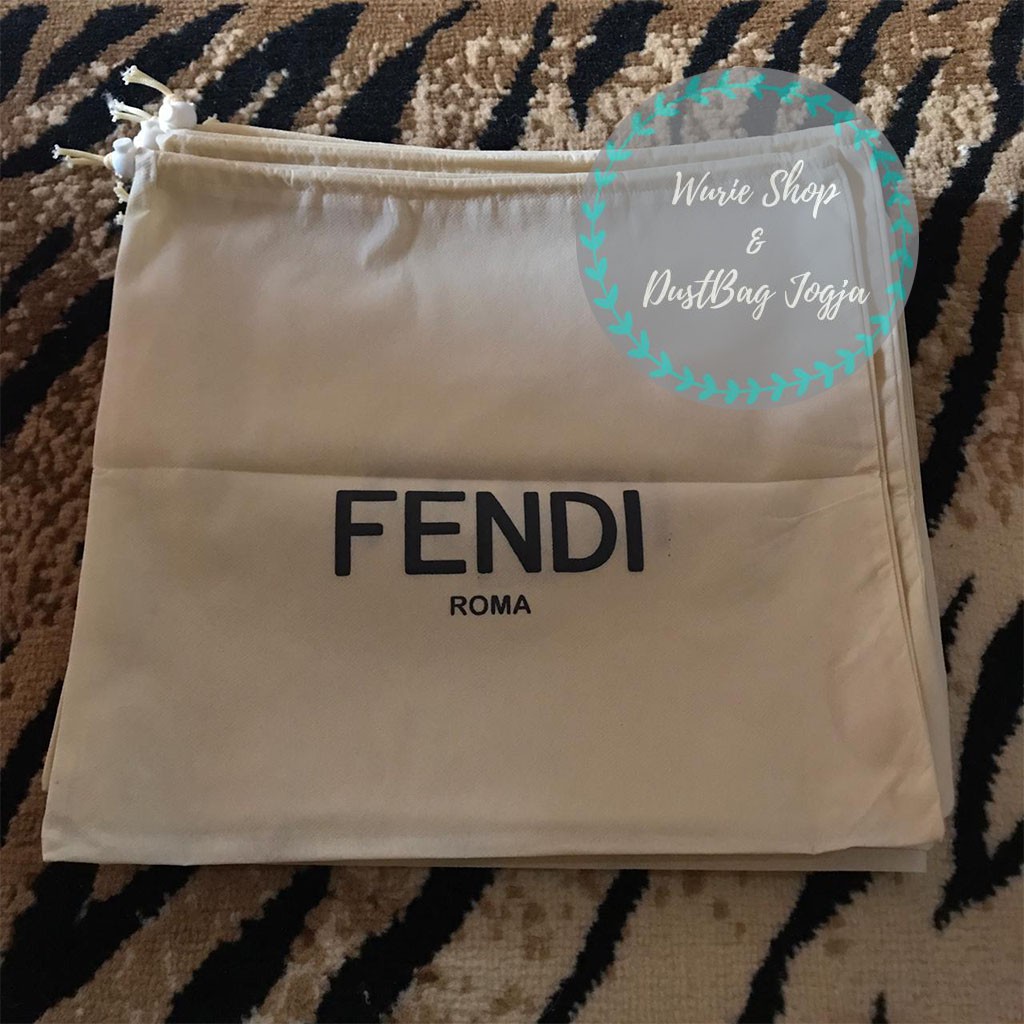 FENDI DustBag Pengganti Sarung Tas Pelindung Debu Serut Dust Bag DB Branded