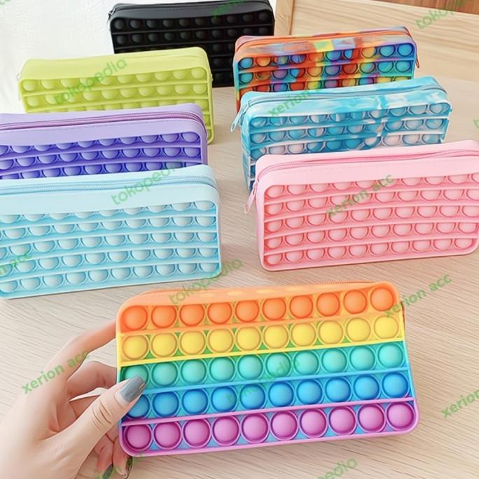 

Tempat Pensil Pop It Alat Tulis Kotak Pensil Sekolah Pop It Rainbow