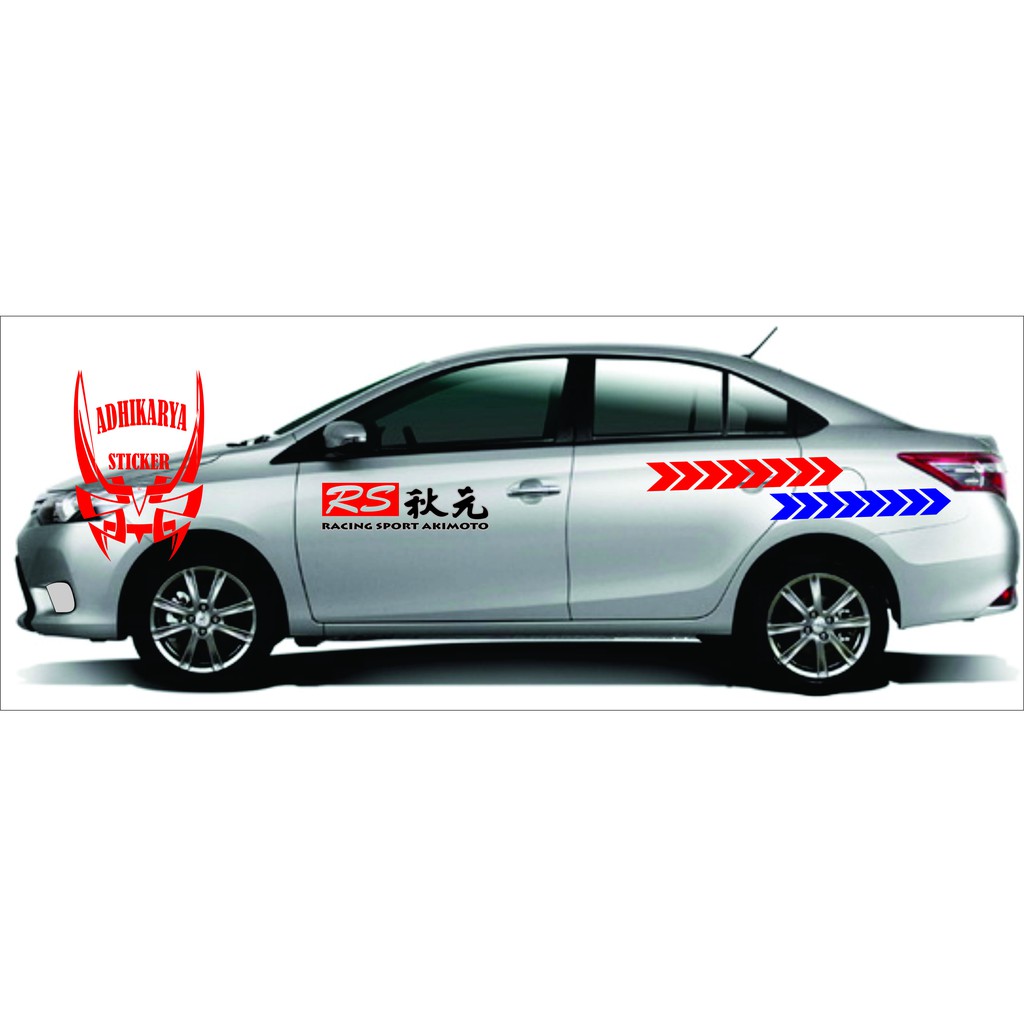 STIKER MOBIL STICKER CAR RACING SPORT ANIMOTO JEPANG KEREN SEDAN SEMUA SEDAN