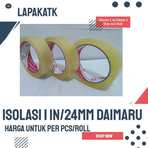 

Isolasi daimaru 24mm x 72 yard/ isolasi 1 daimaru +