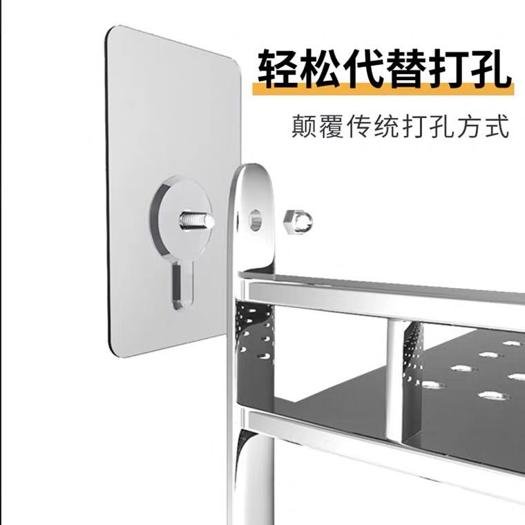 (BOW) 2 pcs Gantungan Hook Paku dan Mur Tanpa Bor/ Gantungan Bingkai Foto Serbaguna