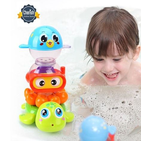 Mainan Mandi Anak HAPPY BATH TIME - Lucu dan menggemaskan