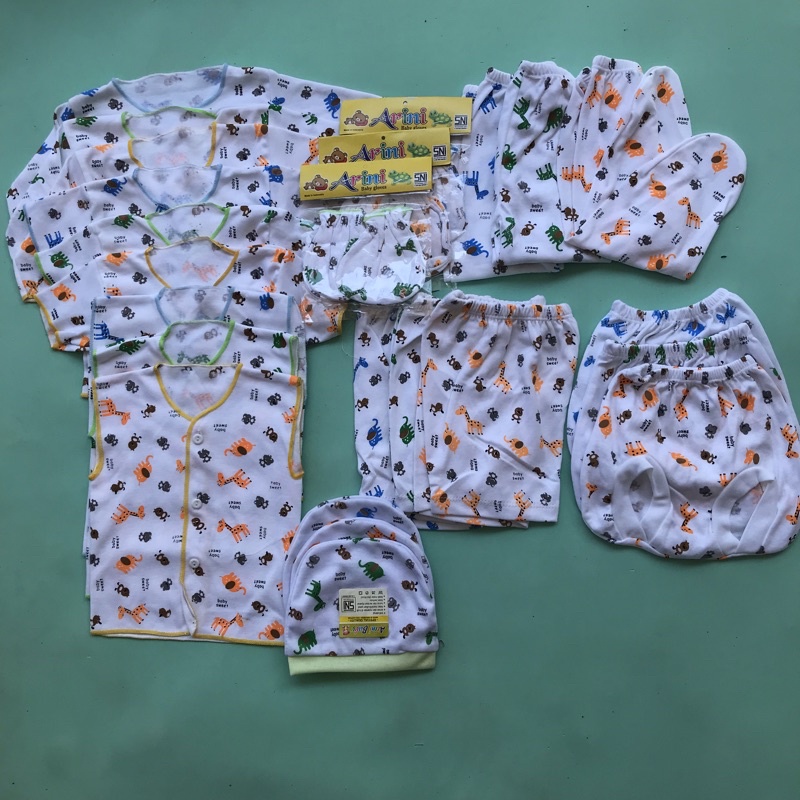 24 Pcs Seri Ucal Baju Bayi Setelan Bayi DNW BABY