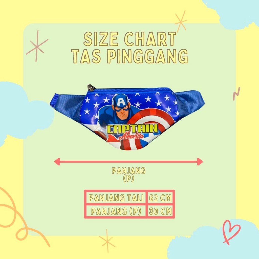 TAS PINGGANG ANAK MURAH ULTRAMAN WAIST BAG ANAK TERMURAH SUPERHERO