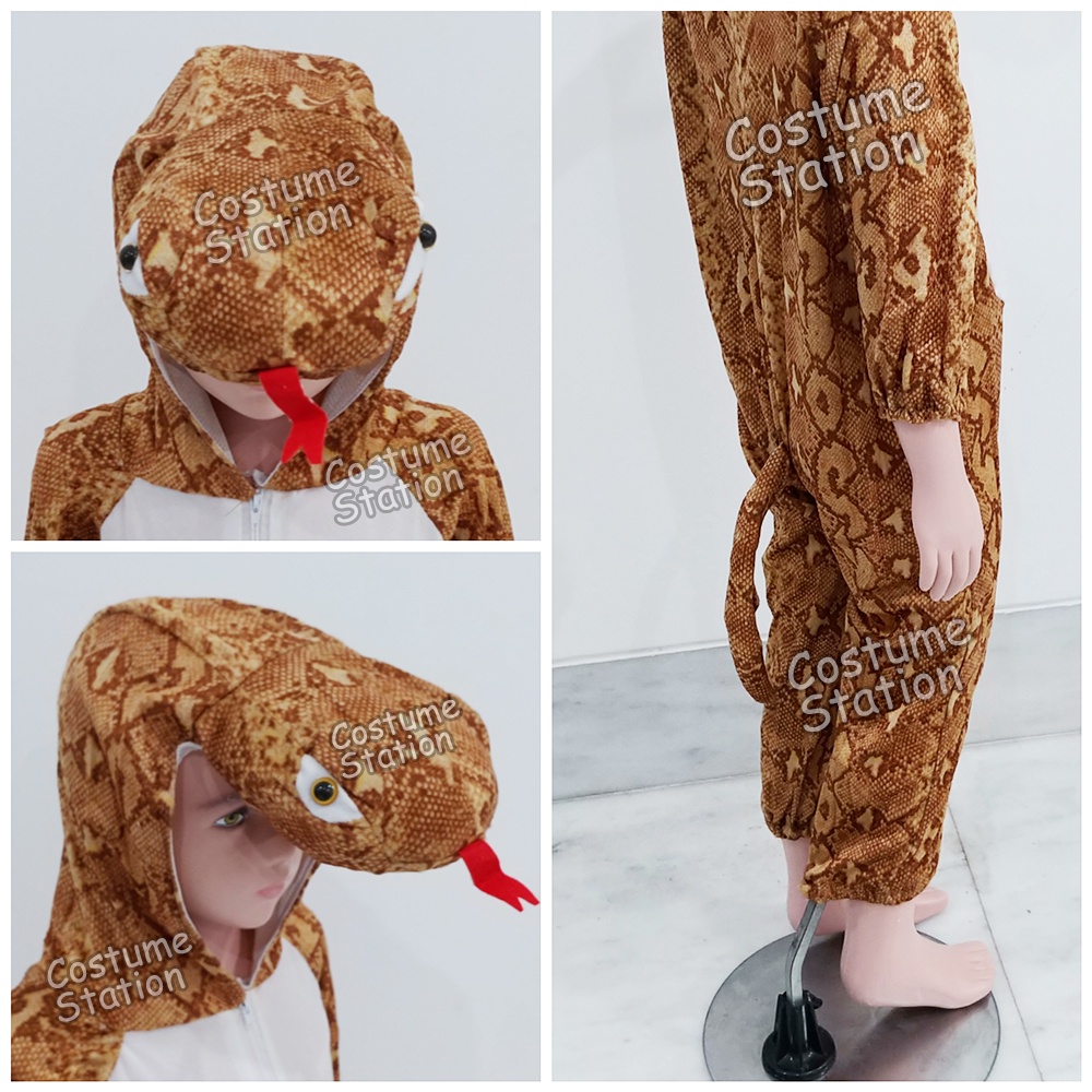 Kostum Onesie Snake Reptile / Costume Ular Hewan Animal Binatang anak