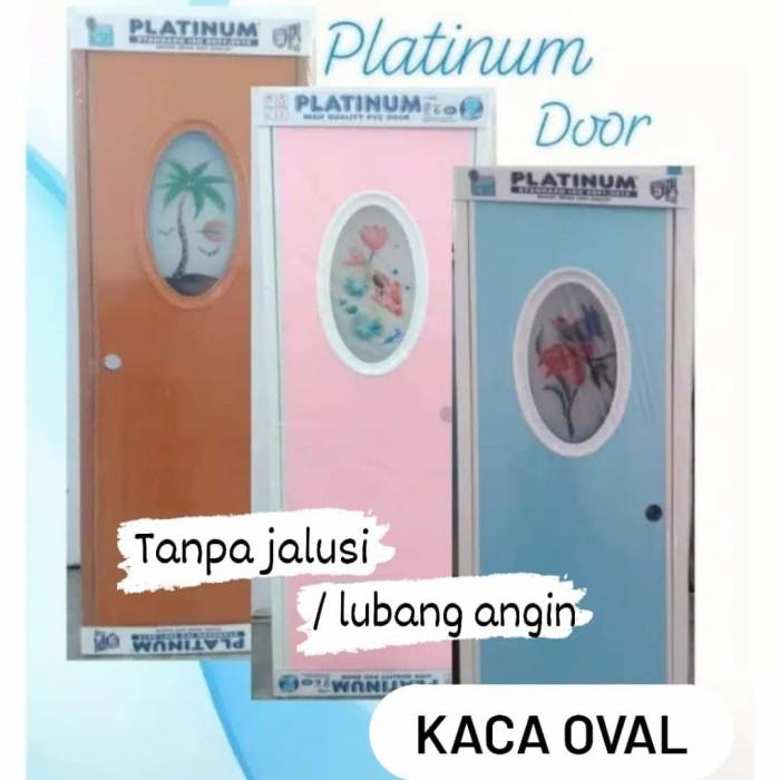 Pintu Kamar Mandi Pvc Platinum Standard Kaca Oval