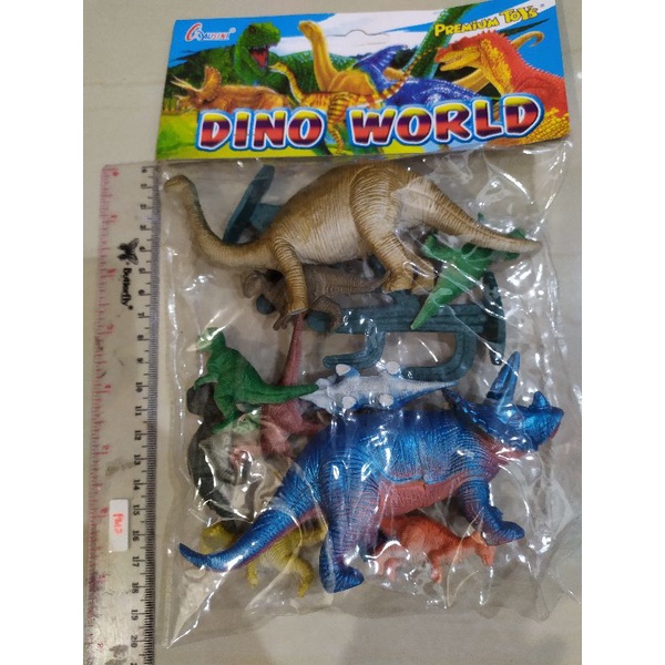 Dino world/mainan anak hewan karet/mainan SNI/ dinosaurus